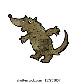 caricatura de lobos silbantes