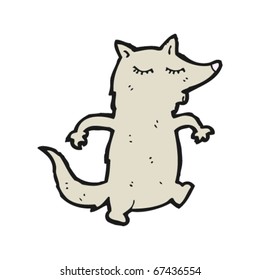 whistling wolf cartoon
