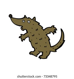 whistling wolf cartoon