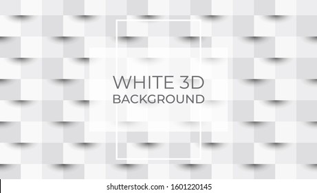 White 3D Background or Template