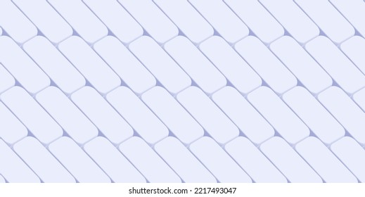 White 3d bricks creating textured background of wall