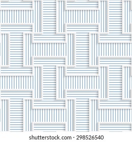 White 3D with colors T rounded shapes with blue.Abstract geometrical background. Pattern with cut out paper effect and realistic shadows.