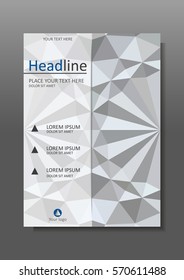 White 3d geometric texture background. Good for business, financial, educational, scientific prints, journals, banners, magazines, conferences. Vector.  Cover design templates. A4.