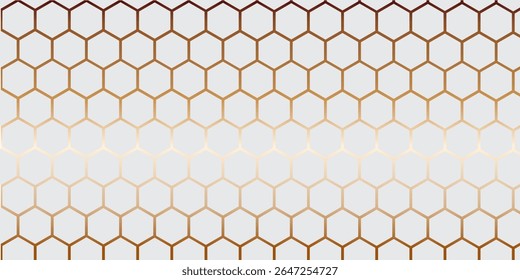 White 3d hexagonal technology vector abstract background. Blue bright energy flashes under hexagon in modern technology futuristic background vector illustration. White honeycomb texture grid.