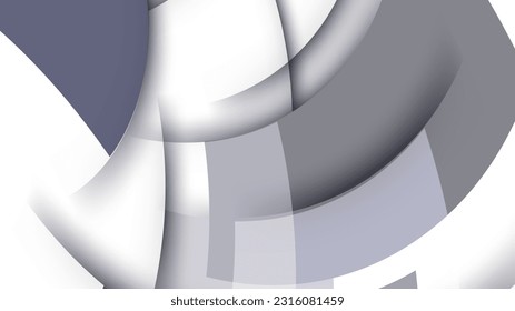 white 3d modern background design, vector illustration