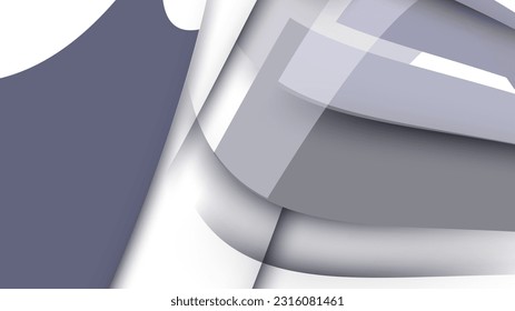 white 3d modern background design, vector illustration