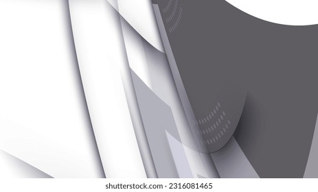 white 3d modern background design, vector illustration