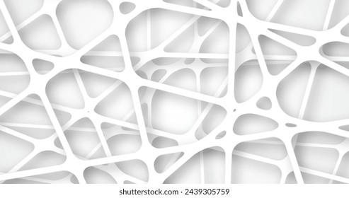 White 3d paper style background vector design in eps 10