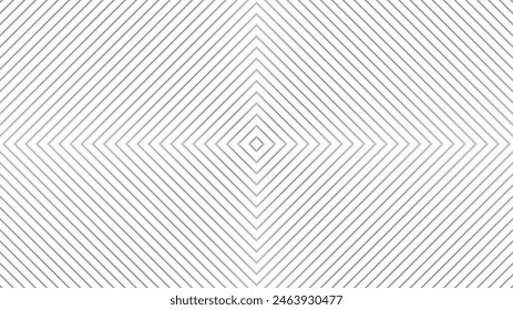 White 3d squares lines background with shadows. Diamond-shaped light grey texture. White stripes pattern. Rectanges background.