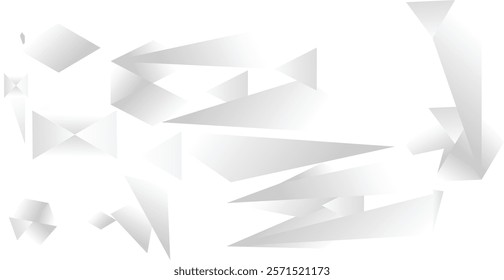 White 3d star geometric background. Premium abstract wallpaper with dark elements. Exclusive design for poster, brochure, presentation, website. Trendy luxury