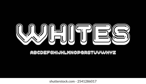 White 3d text efect premium vector. Editable text effect paper texture mockup
