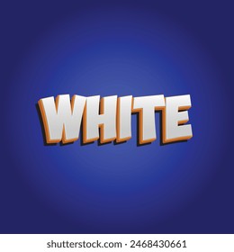 White 3d text effect premium vector.