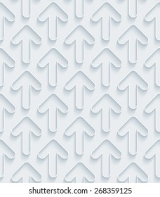 White 3D wallpaper. Halftone seamless background vector EPS10.  See others in My Outline Extrude Set.