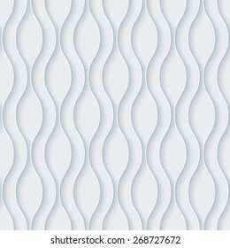 White 3D wallpaper. Halftone seamless background vector EPS10.  See others in My Outline Extrude Set.