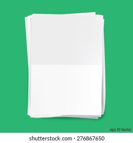 White A4 size paper sheet, Vector