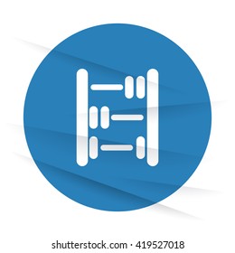 White Abacus icon label on wrinkled paper