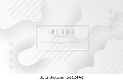 Fondo abstracto blanco en 3d estilo de papel.