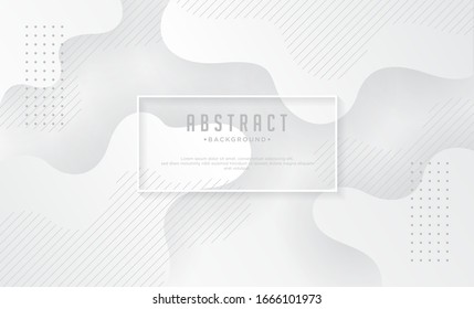 White abstract background in 3d paper style.