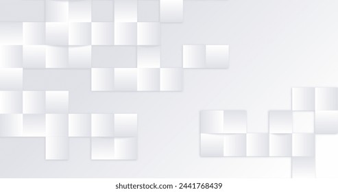 Diseño de vector de estilo 3d de fondo abstracto blanco en eps 10 