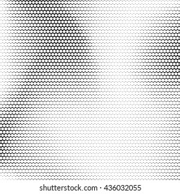 White abstract background with black and white halftone texture, dotwork, circles pattern for design concepts, banners, posters, wallpapers, web, presentations and prints. Vector illustration.