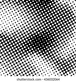 White abstract background with black and white halftone texture, dotwork, circles pattern for design concepts, banners, posters, wallpapers, web, presentations and prints. Vector illustration.