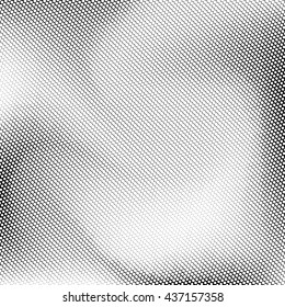 White abstract background with black and white halftone texture, dotwork, circles pattern for design concepts, banners, posters, wallpapers, web, presentations and prints. Vector illustration.