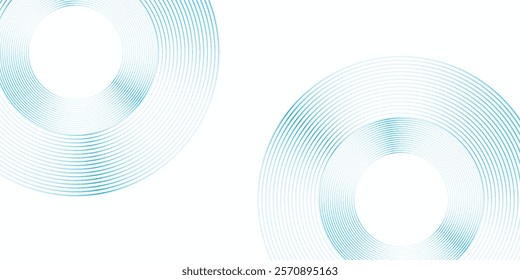 White abstract background with blue circle. halftone dots decoration. Modern banner template. Digital future technology concept. eps10