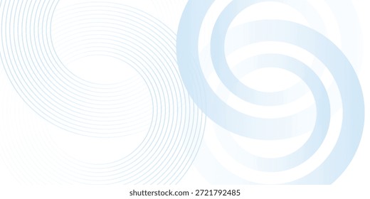 Weißer abstrakter Hintergrund mit blauem Kreis. Rasterpunkte Dekoration. Moderne Banner-Vorlage. Digitales Zukunftstechnologie-Konzept. Vektor	