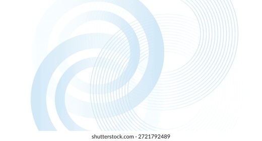Weißer abstrakter Hintergrund mit blauem Kreis. Rasterpunkte Dekoration. Moderne Banner-Vorlage. Digitales Zukunftstechnologie-Konzept. Vektor	