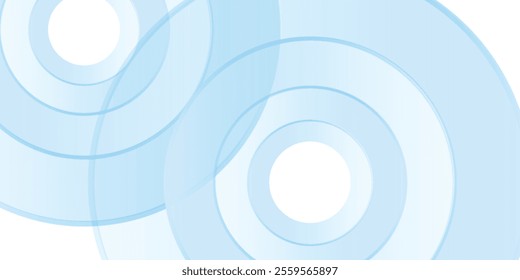 White abstract background with blue circles. Halftone dot decoration. Modern banner template. vektor
