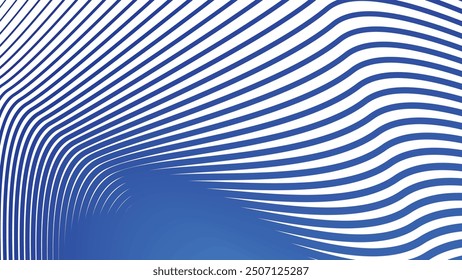 White abstract background with blue curve line vector image