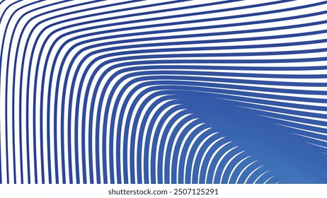 White abstract background with blue curve line vector image