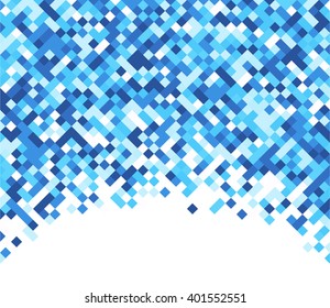 Fondo blanco abstracto con rhombus azul. Ilustración vectorial.
