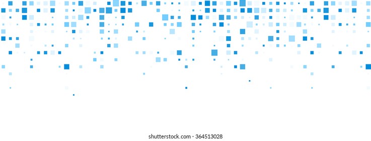 White abstract background with blue squares. Vector illustration.