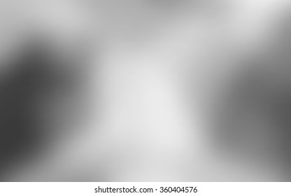 White abstract background with blurred black and grey texture on the sides, in vector 