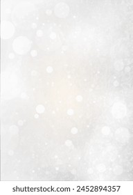 white abstract background with bokeh light effect and copy space.