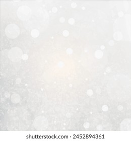 Weißer abstrakter Hintergrund mit Bokeh-Lichteffekt und Kopierraum.