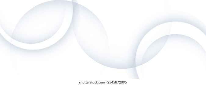 Fondo abstracto blanco con círculos