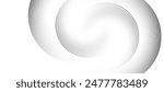White abstract background with circular lines, technology futuristic template. Vector illustration