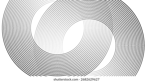 Weißer abstrakter Hintergrund mit kreisförmigen Linien moderne einfache Technologie futuristisches Schablonendesign