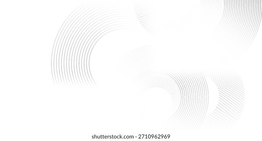 Fondo abstracto blanco con líneas circulares, tecnología de Plantilla futurista. EPS 10
