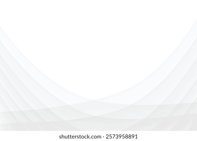 White abstract background with curve lines