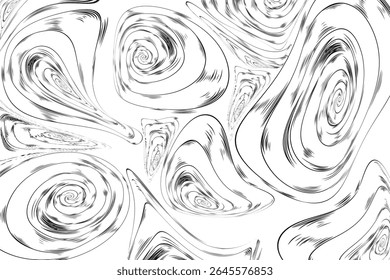 fundo abstrato branco com linhas curvas formando círculos com redemoinhos