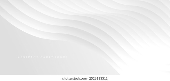 White abstract background with curves