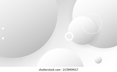 White abstract background design. Circle Creative Wallpaper. Creative illustration for poster, web, landing, page, cover, ad, greeting, card, promotion
