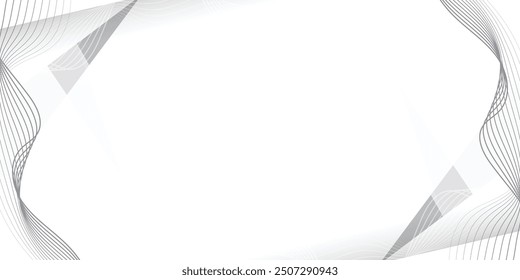 White abstract background design. frame template banners, posters, flyers. simple art.