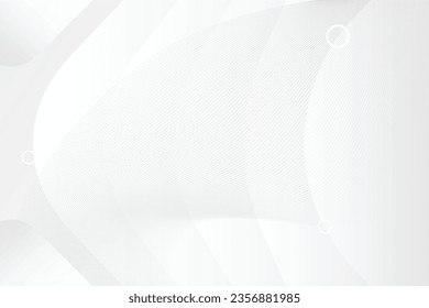 Diseño de fondo blanco abstracto.elegante fondo empresarial de ondas blancas