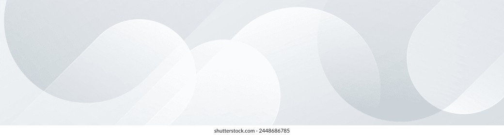 White abstract background with diagonal rounded shape elements. Minimalist geometric. Modern design. Suit for cover, banner, brochure, header, presentation, website, corporate, card