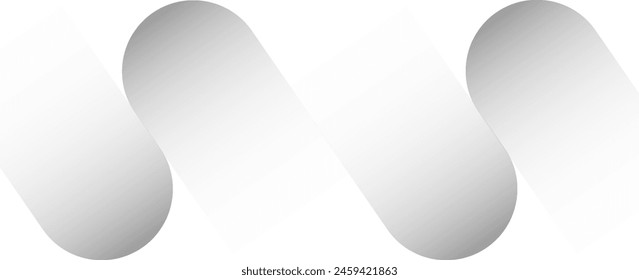 White abstract background with diagonal rounded shape elements. Minimalist geometric. Modern design. Suit for cover, banner, brochure, header, presentation, website, 