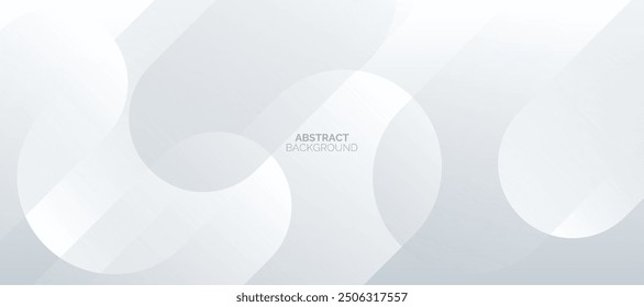 White abstract background with diagonal rounded shape elements. Minimalist geometric. Modern design. Suit for cover, banner, brochure, header, presentation, website, corporate, card